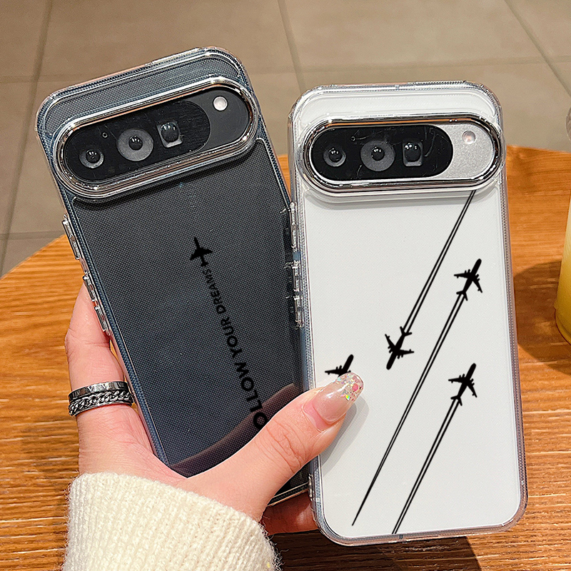 Phone Cases Pixel 10 - Airplane Line Pattern TPU Phone Case