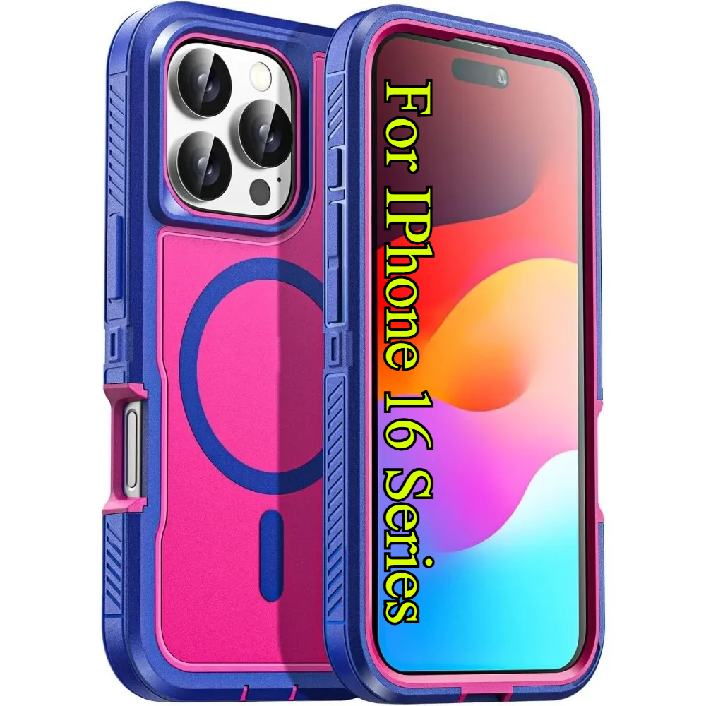 Phone Cases Heavy Duty - Luxury Ott Magnetic Armor Case For