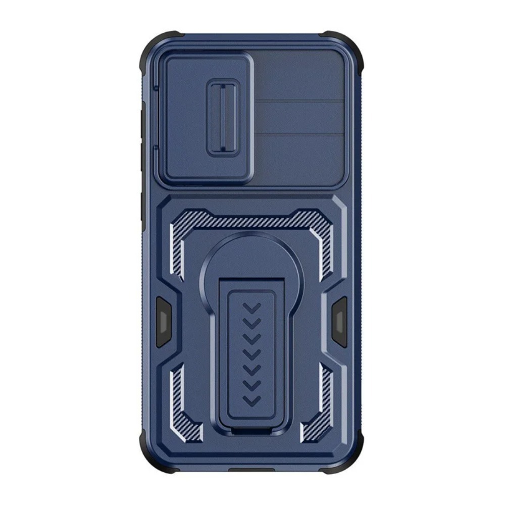 Phone Cases Moto G 2025 - Armor Fold Stand Anti-Drop Case for