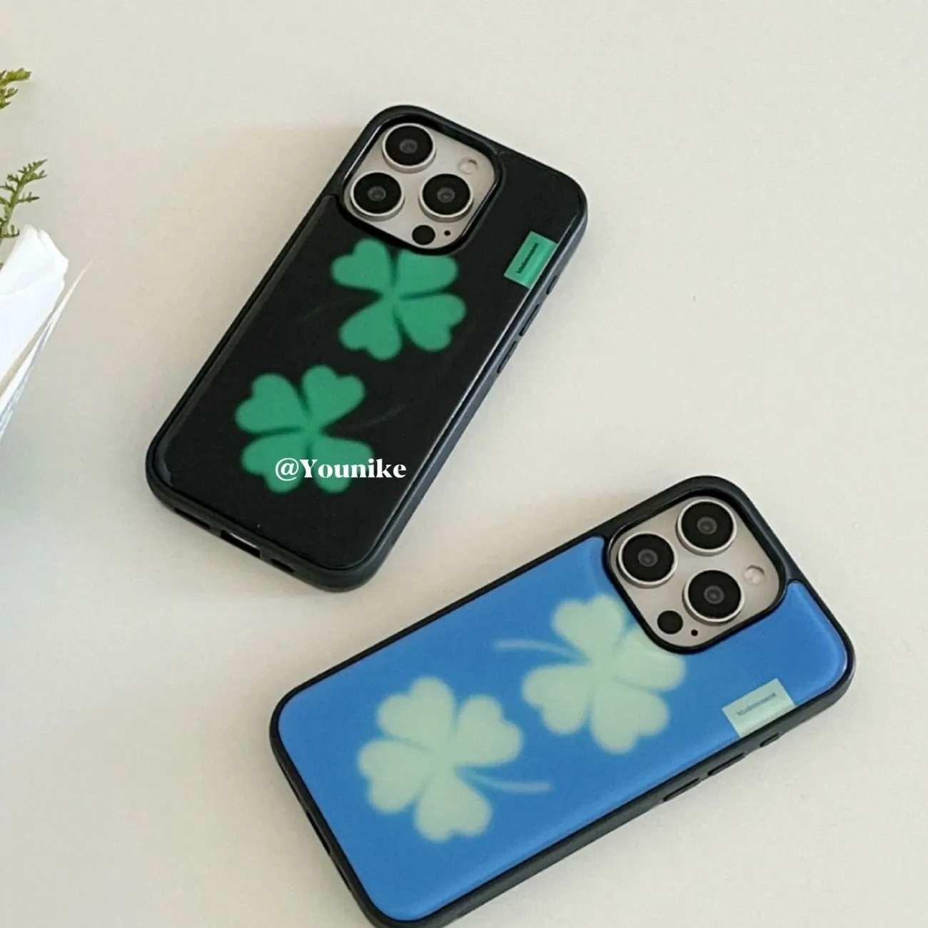 Phone Cases Kawaii - Lucky Four Leaf Clover Cute Kawaii