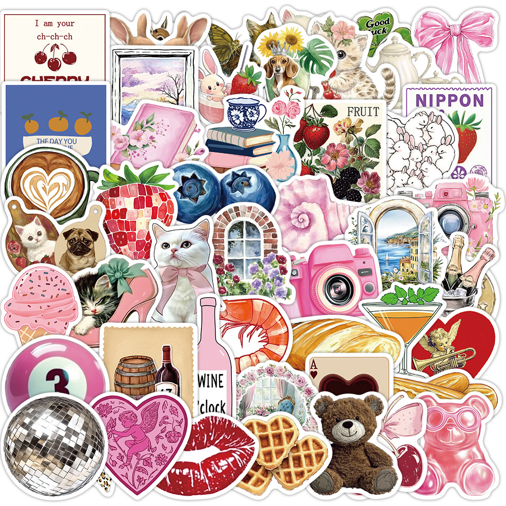 Phone Cases Pinterest - 50PCS Pink Aesthetic Pinterest Graffiti Stickers