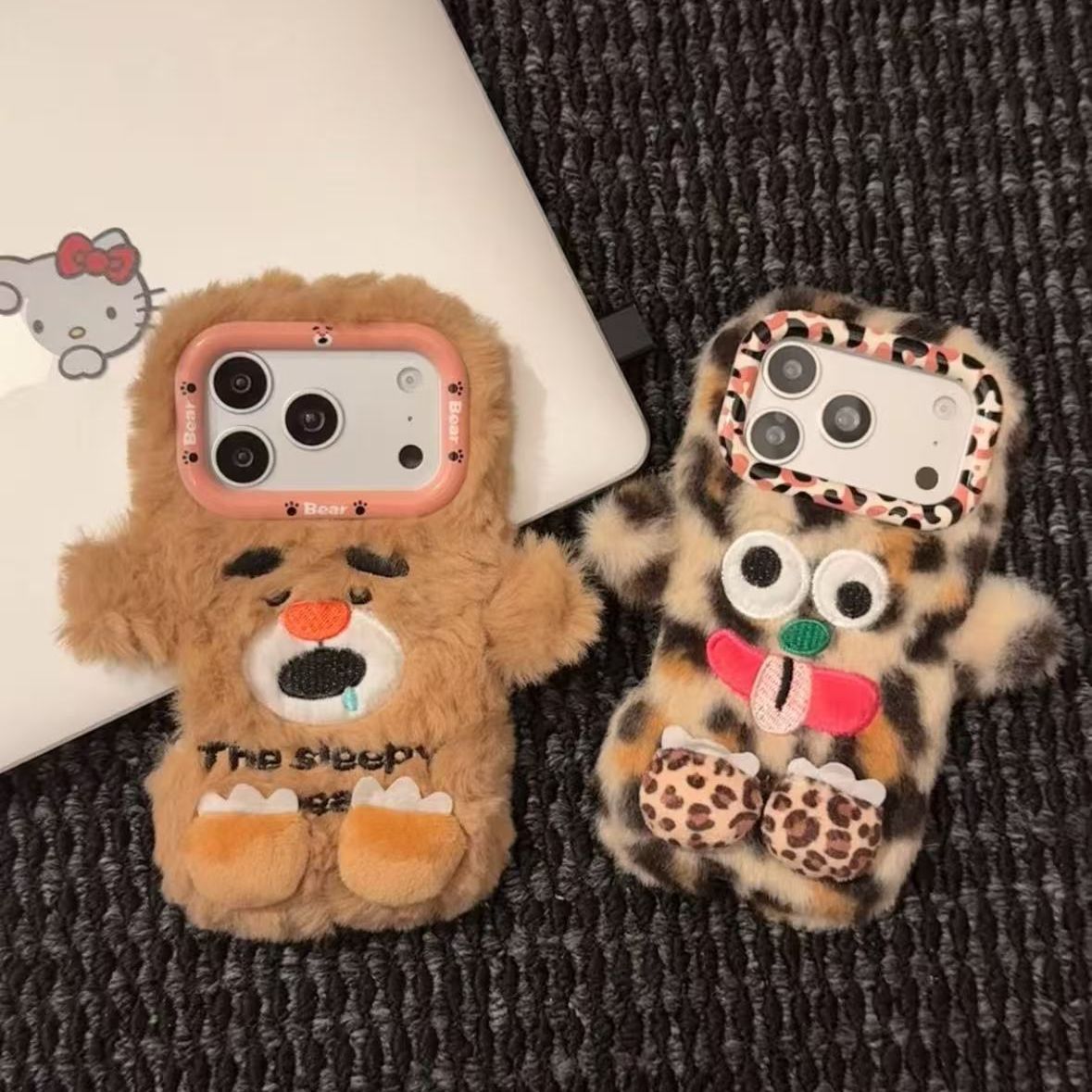 Phone Cases For Iphone 13 - Winter And Autumn Leopard-print Brown Sleeping