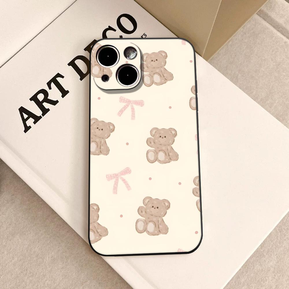Phone Cases Girls - Teddy Bear Pink Yellow For Girl