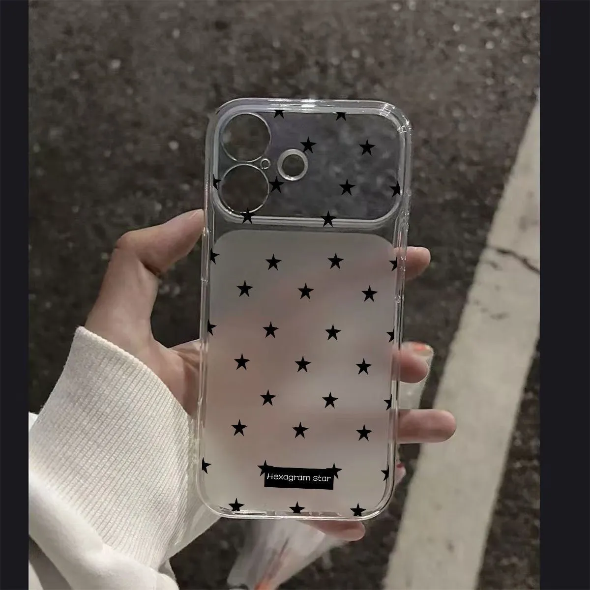 Phone Cases Girls - Full Screen Black Stars Niche Young