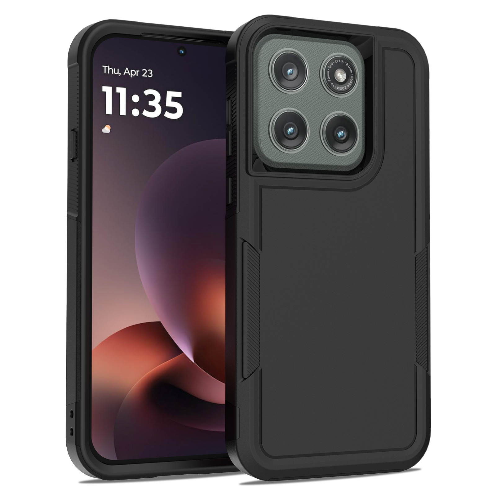 Phone Cases Moto G 2025 - 2IN1 Heavy Duty Armor Rugged Phone