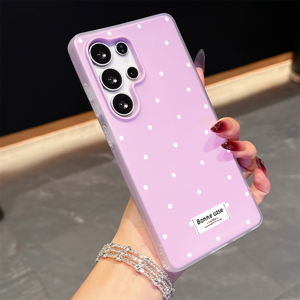 Phone Cases Girls - French Polka Dot INS Candy Colors