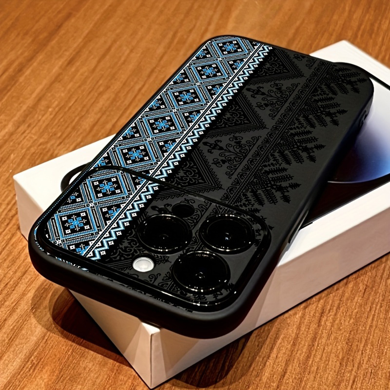 Phone Cases Black - Vintage Totem Painting Shockproof Black Window