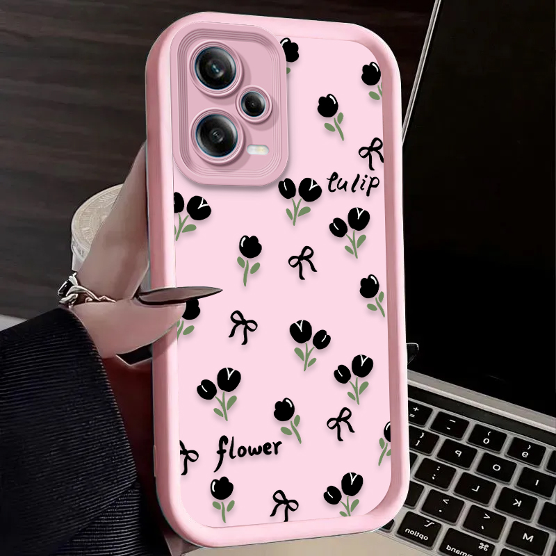 Black Flowers Pattern Phone Ca - Phone Cases Black recensie en prijs