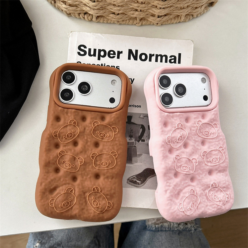 Korean 3D Cartoon Bear Bread D - Phone Cases Designer recensie en prijs