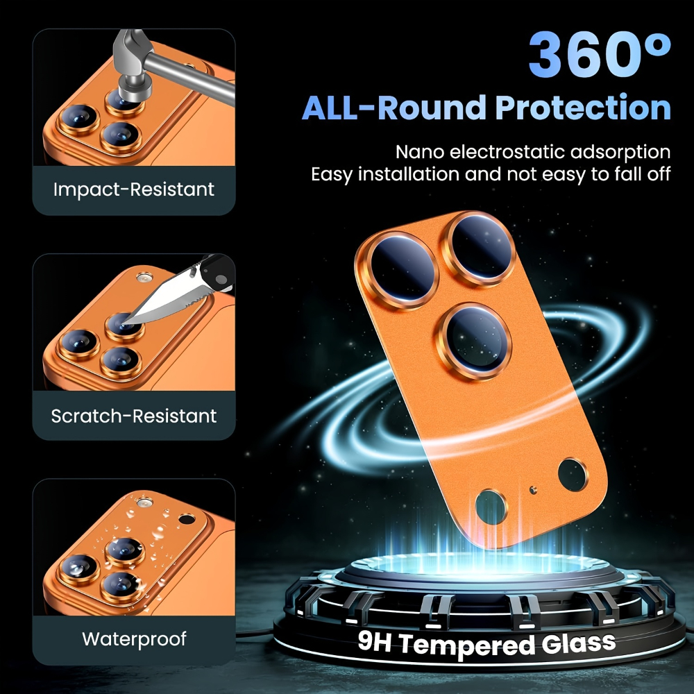 1Pcs Metal Tempered Glass Lens - Phone Cases Orange recensie en prijs