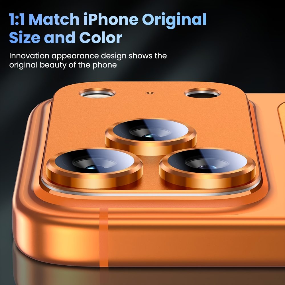 1Pcs Metal Tempered Glass Lens - Phone Cases Orange recensie en prijs