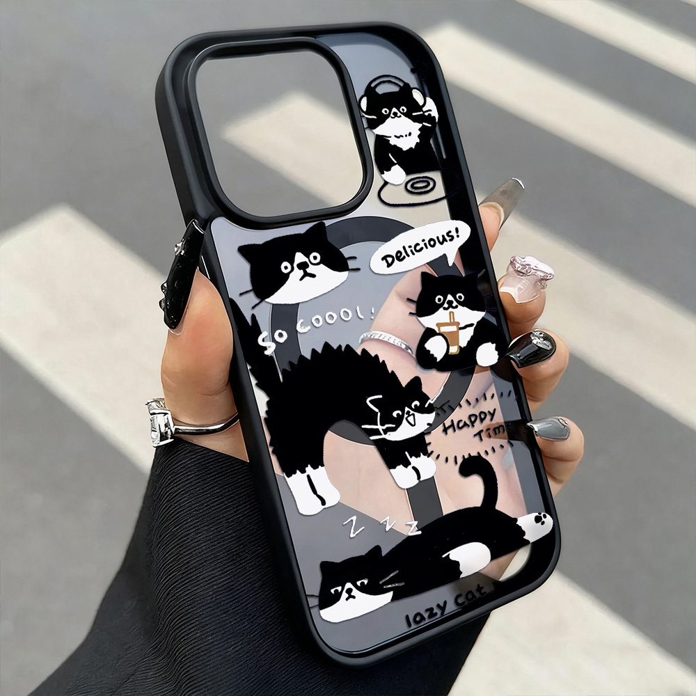 Funny Black Cat Wireless Charg - Phone Cases Black recensie en prijs