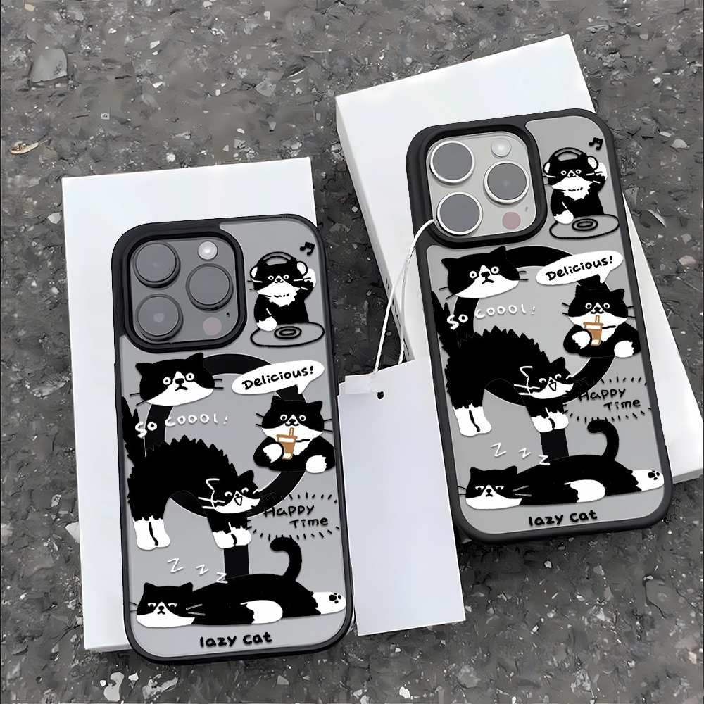 Funny Black Cat Wireless Charg - Phone Cases Black recensie en prijs
