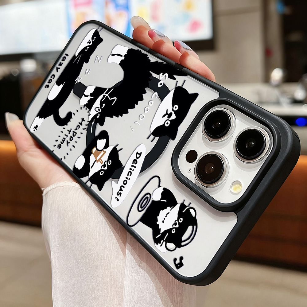 Funny Black Cat Wireless Charg - Phone Cases Black recensie en prijs
