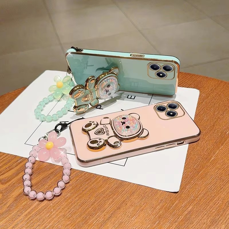 Luxury Plating Quicksand Bear  - Phone Cases Best recensie en prijs