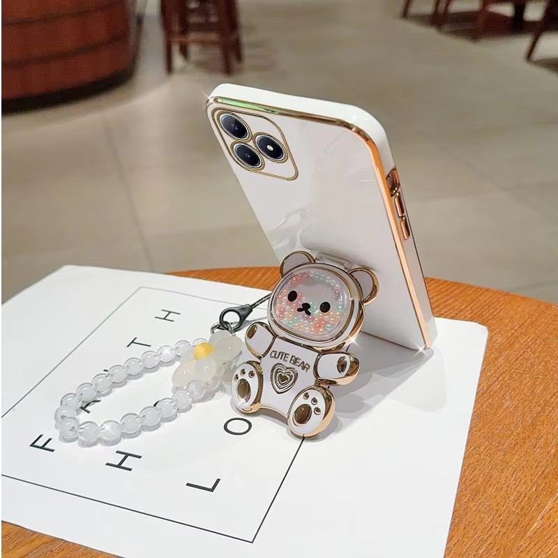 Luxury Plating Quicksand Bear  - Phone Cases Best recensie en prijs