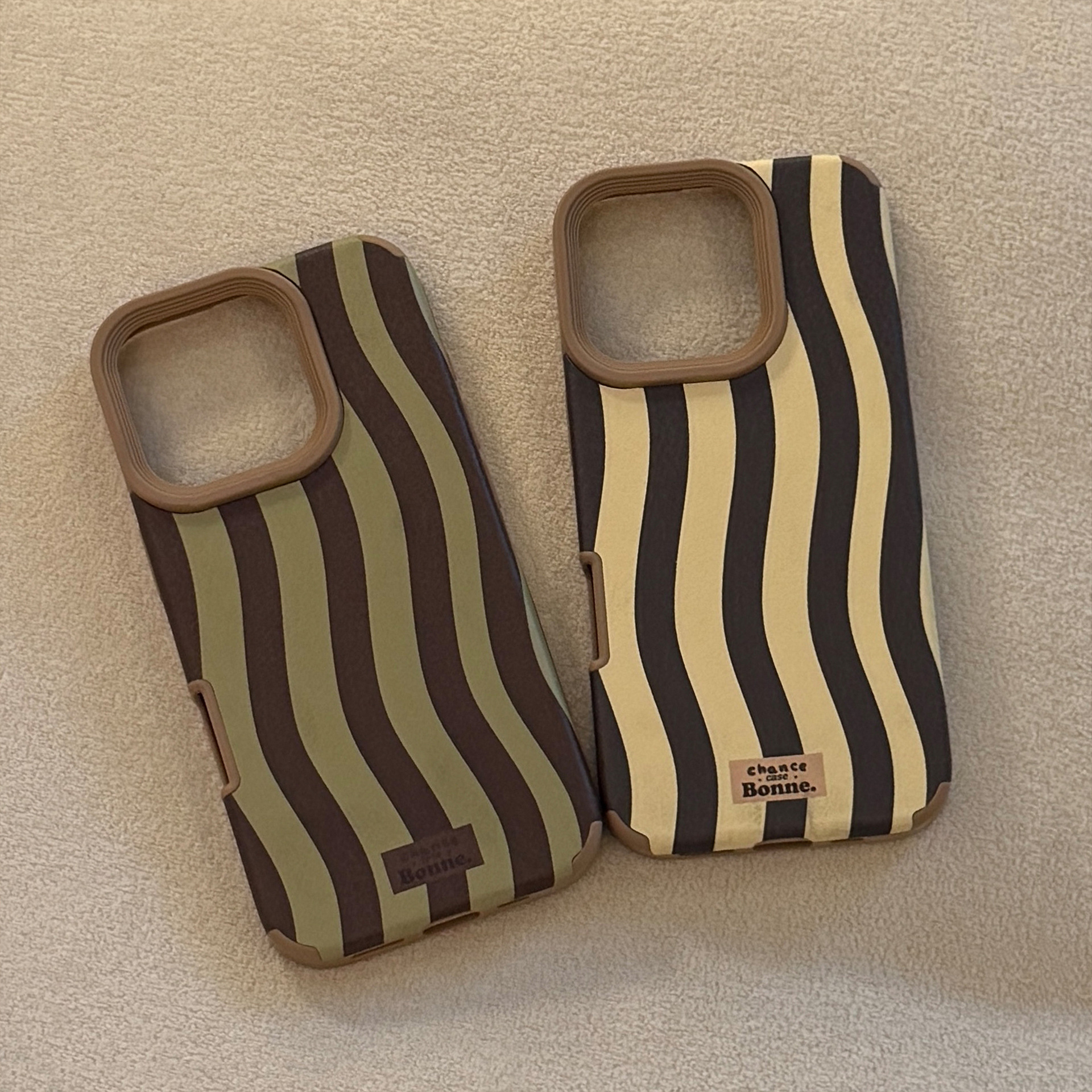 Vintage Wavy Striped Leather T - Phone Cases Orange recensie en prijs