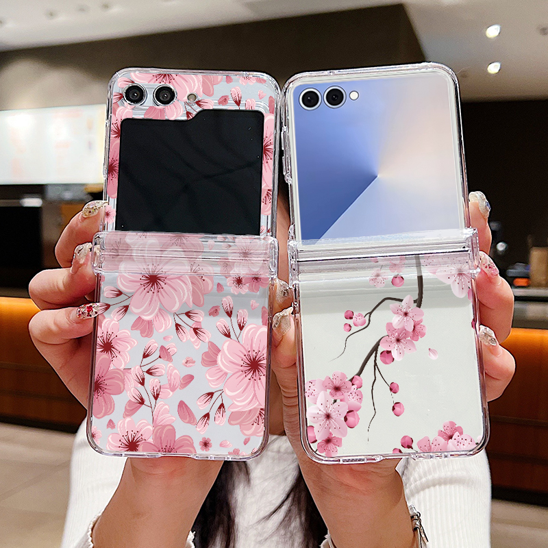 Pink Flower Printed Phone Case - Phone Cases Z Flip 5 recensie en prijs