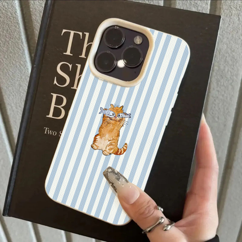Cute Striped Kitten Fish Desig - Phone Cases Designer recensie en prijs