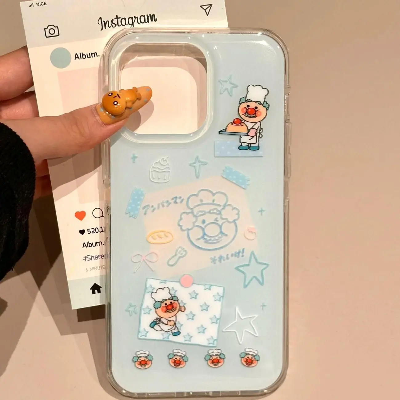 Korean Ins Blue Chef Old Man C - Phone Cases Kawaii recensie en prijs
