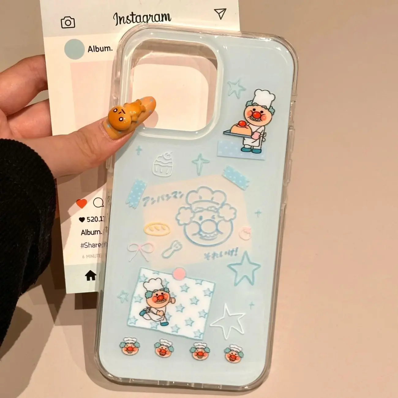 Korean Ins Blue Chef Old Man C - Phone Cases Kawaii recensie en prijs