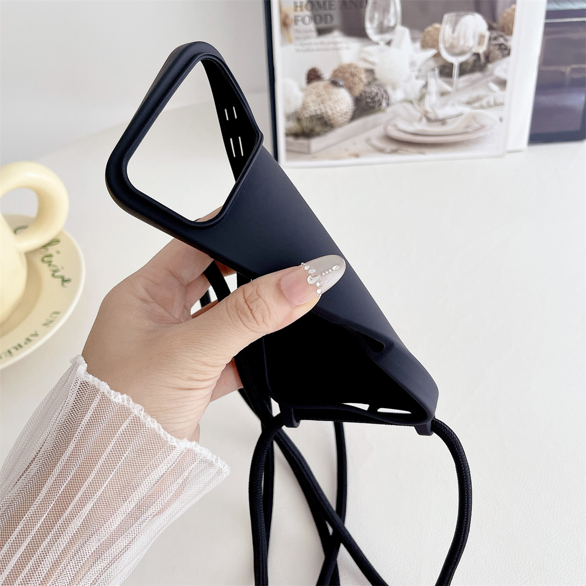 Crossbody Lanyard Liquid Silic - Silicone Liquid Case recensie en prijs