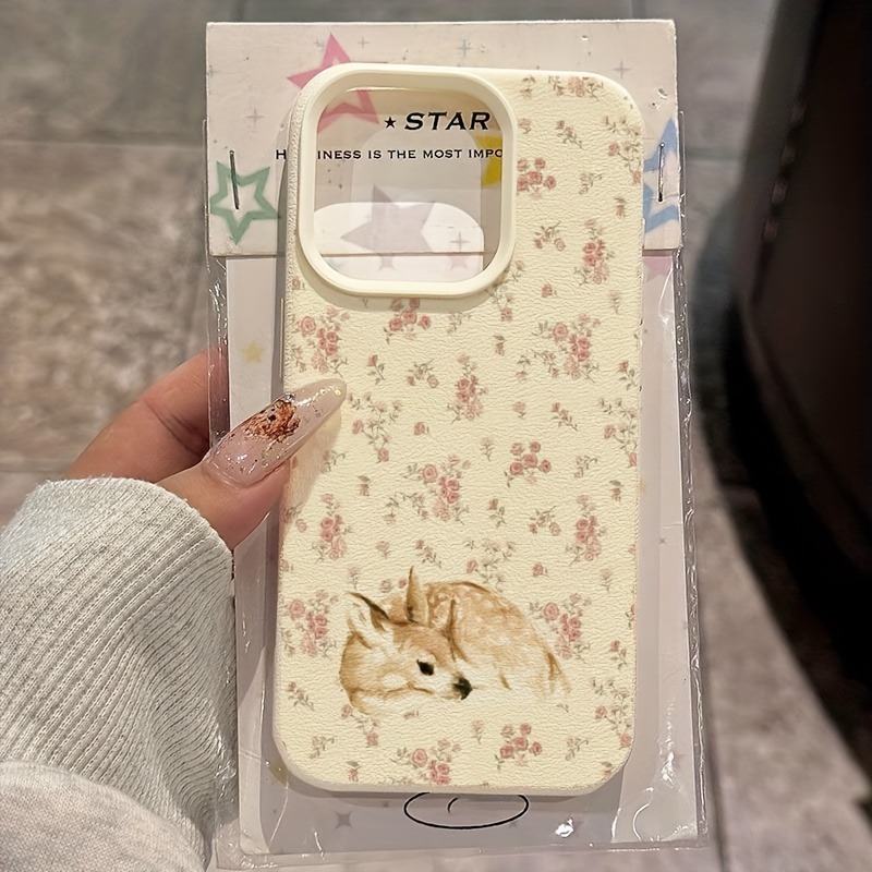 Cute Deer Full Floral Pattern  - Phone Cases Designer recensie en prijs