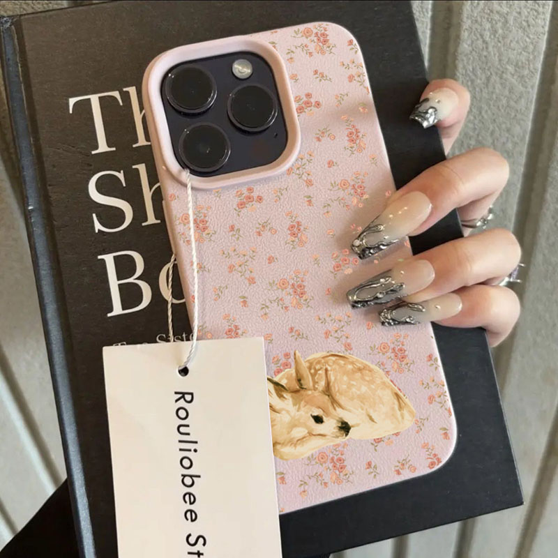 Cute Deer Full Floral Pattern  - Phone Cases Designer recensie en prijs