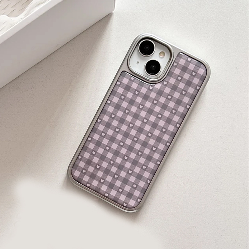 Pink Purple Heart-Shaped Check - Phone Cases Girls recensie en prijs