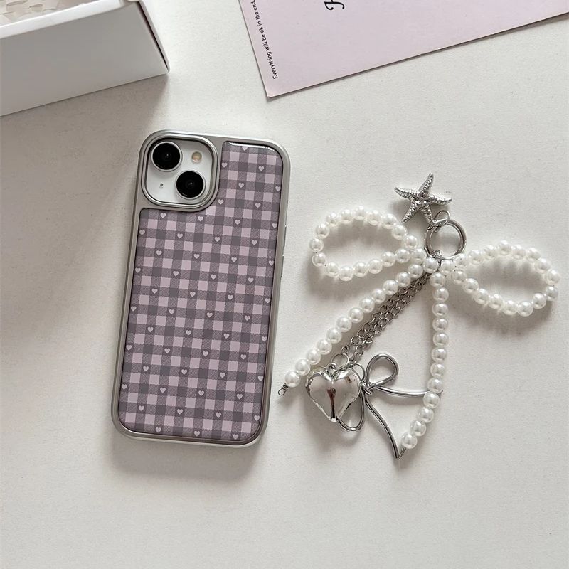 Pink Purple Heart-Shaped Check - Phone Cases Girls recensie en prijs