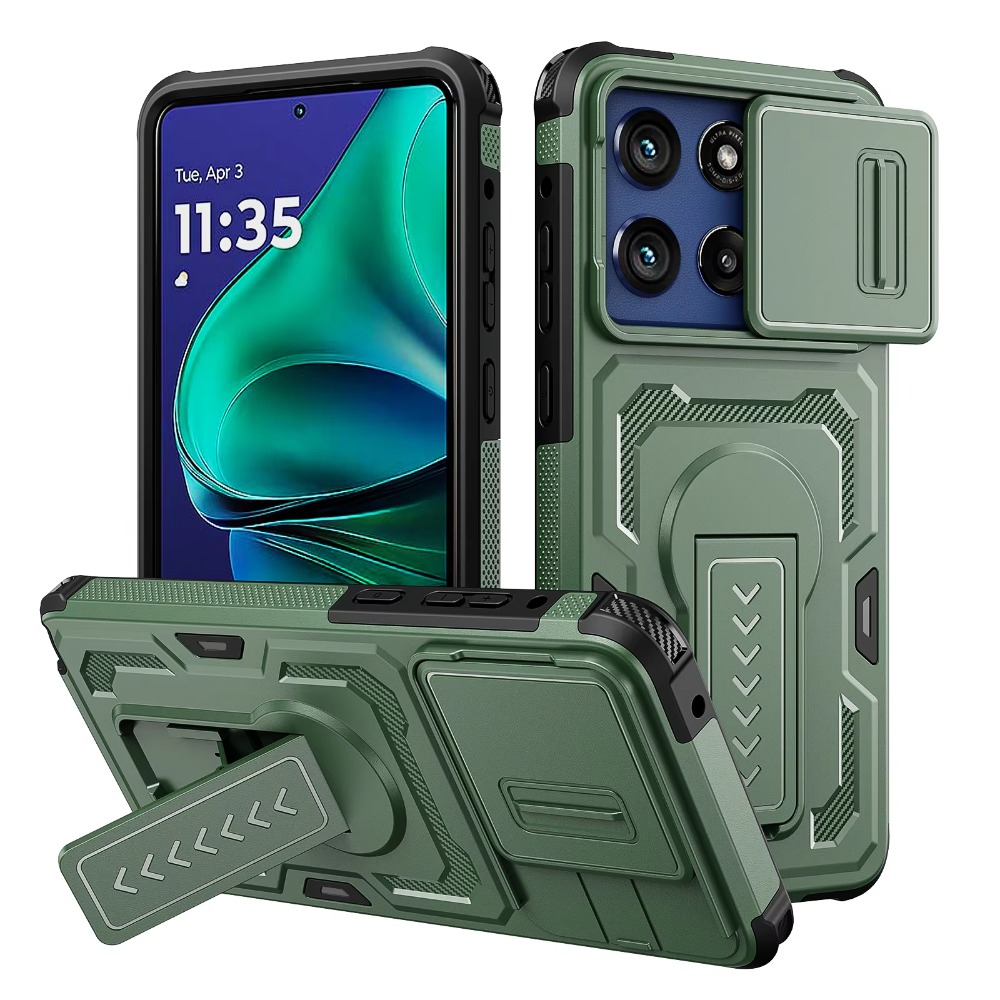Armor Fold Stand Anti-Drop Cas - Phone Cases Moto G 2025 recensie en prijs