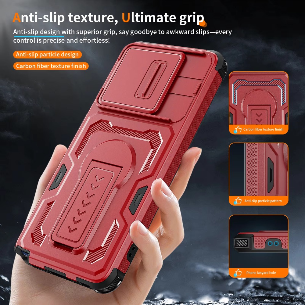 Armor Fold Stand Anti-Drop Cas - Phone Cases Moto G 2025 recensie en prijs
