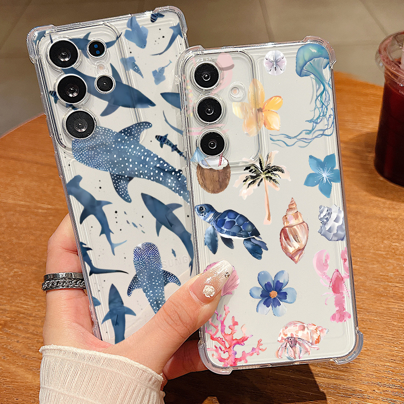Whale Turtle Pattern Clear Pho - Phone Cases Galaxy S26 recensie en prijs