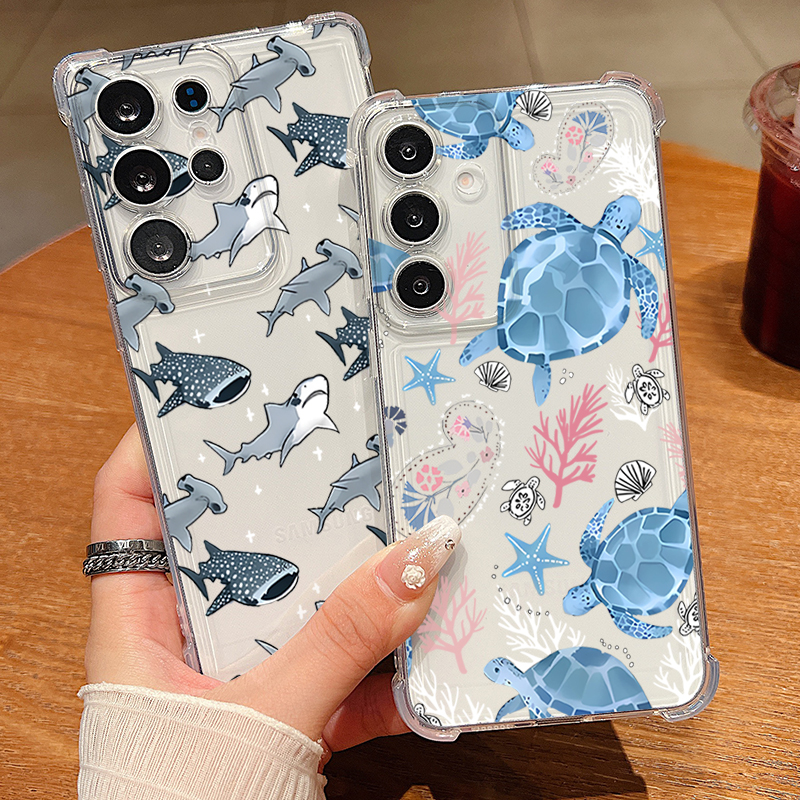 Whale Turtle Pattern Clear Pho - Phone Cases Galaxy S26 recensie en prijs