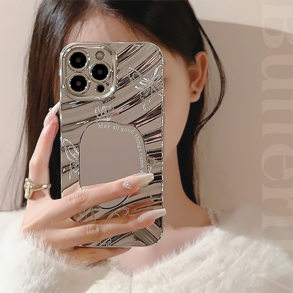 Luxury Silver Wavy Plating Mak - Phone Cases Best recensie en prijs