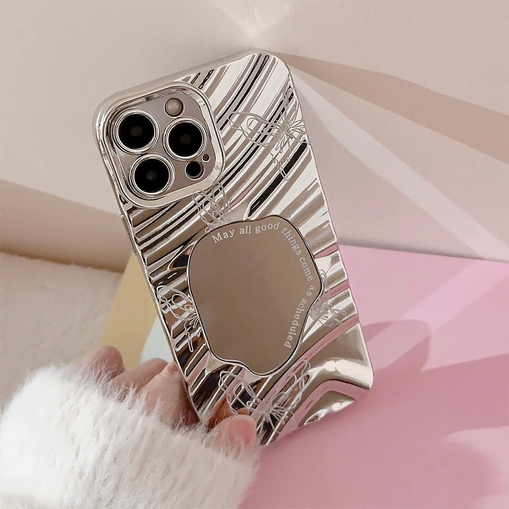 Luxury Silver Wavy Plating Mak - Phone Cases Best recensie en prijs