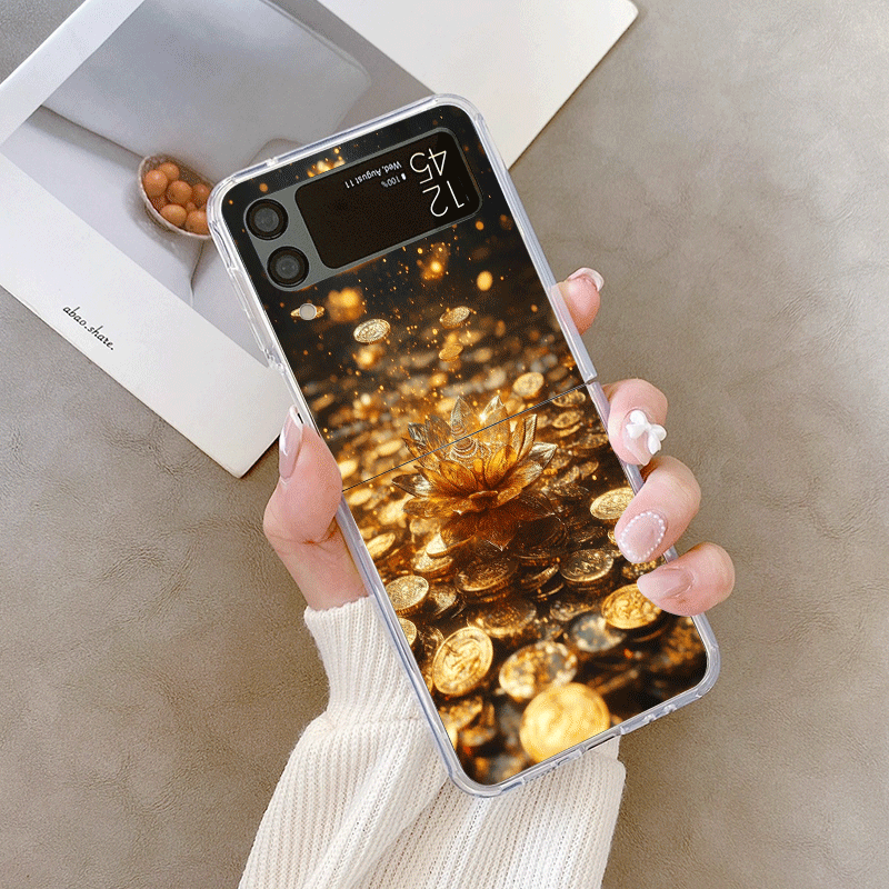 Creative Golden Lotus Flower P - Phone Cases Z Flip 5 recensie en prijs