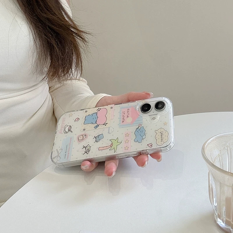 Cute Cartoon Elephant Grabbing - Phone Cases Kawaii recensie en prijs