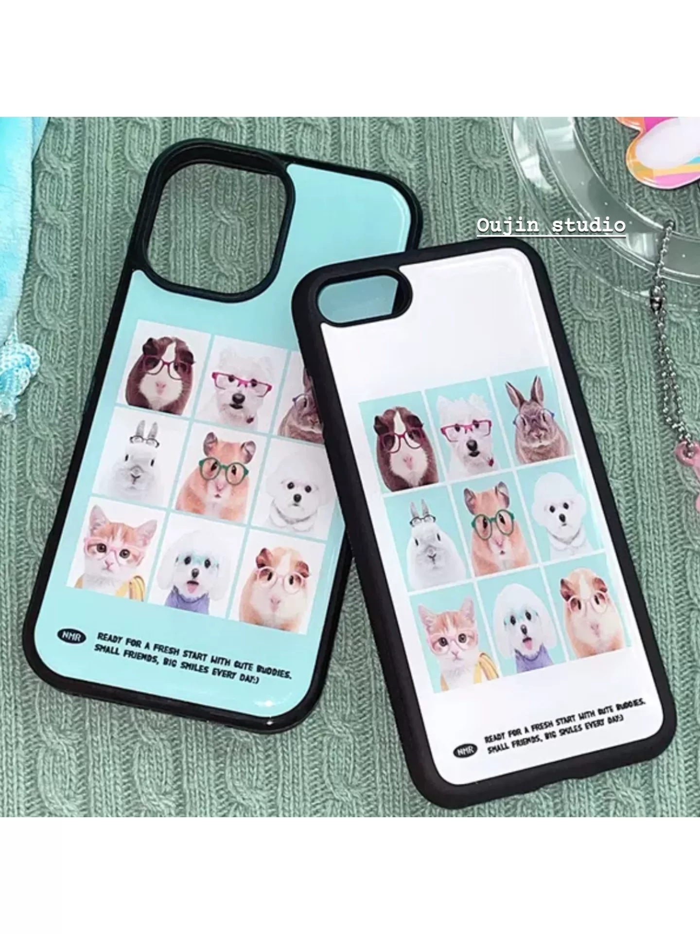 Korean Cute Animal Head Sticke - Phone Cases Kawaii recensie en prijs