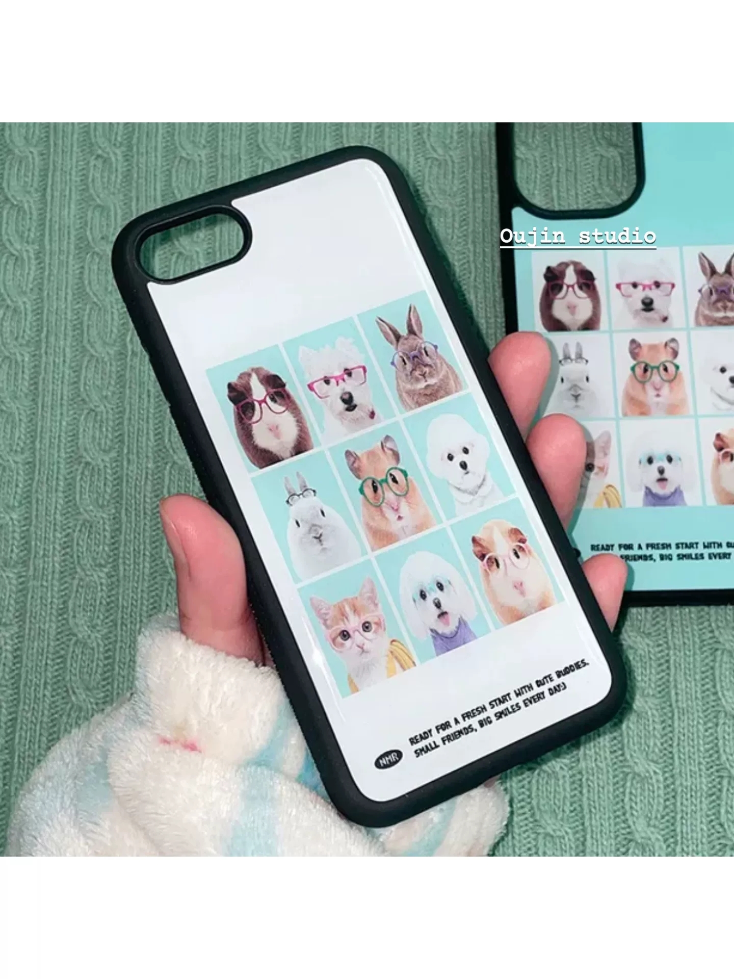 Korean Cute Animal Head Sticke - Phone Cases Kawaii recensie en prijs