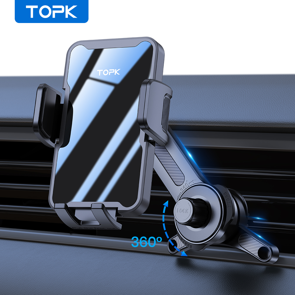 TOPK Car Phone Holder Air Vent - Phone Cases Heavy Duty recensie en prijs