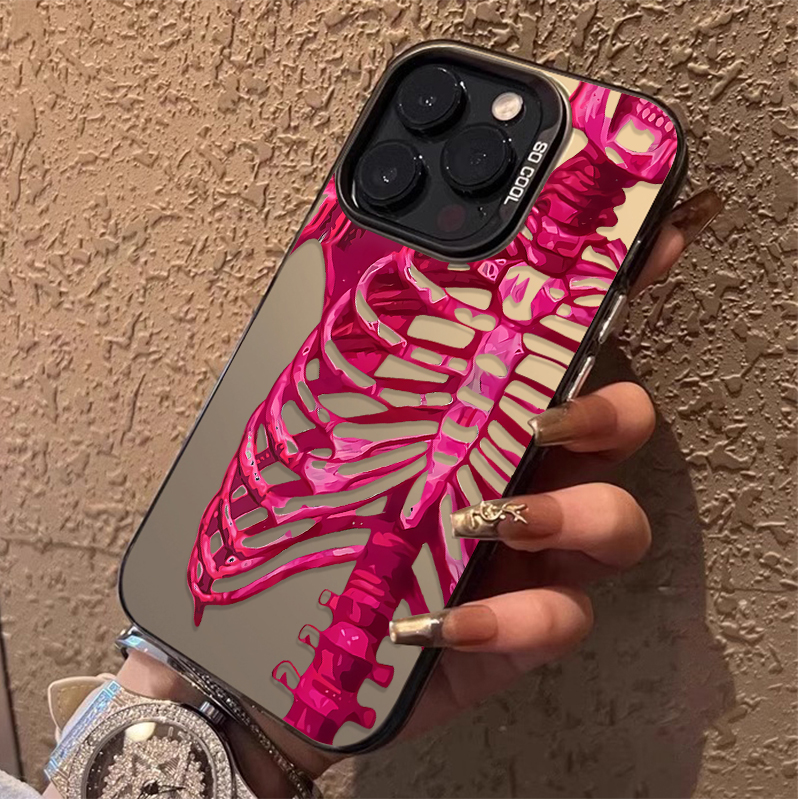 Luxury Pink Green Skull Phone  - Phone Cases Best recensie en prijs