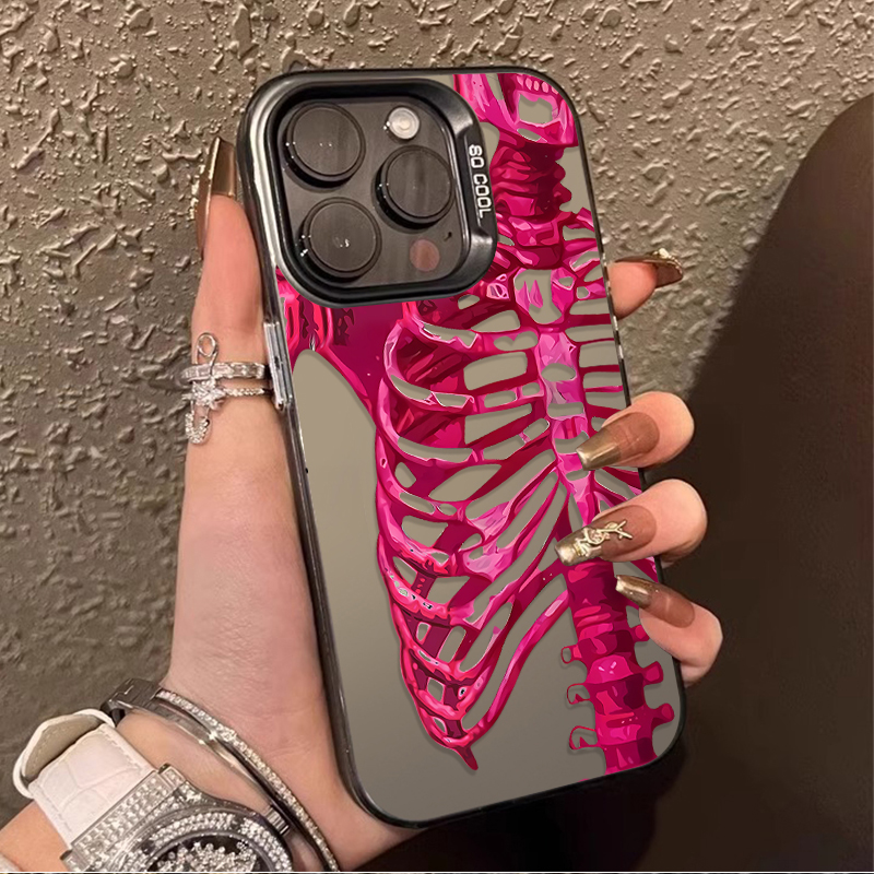 Luxury Pink Green Skull Phone  - Phone Cases Best recensie en prijs