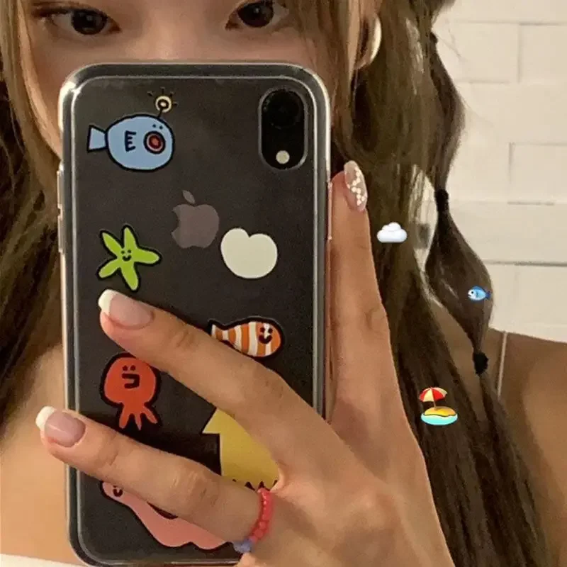 Ins Kawaii Ocean Creatures Cut - Phone Cases Kawaii recensie en prijs