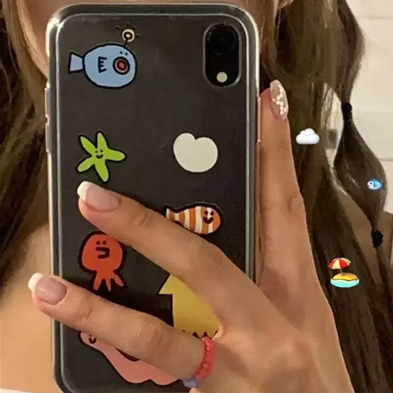 Ins Kawaii Ocean Creatures Cut - Phone Cases Kawaii recensie en prijs