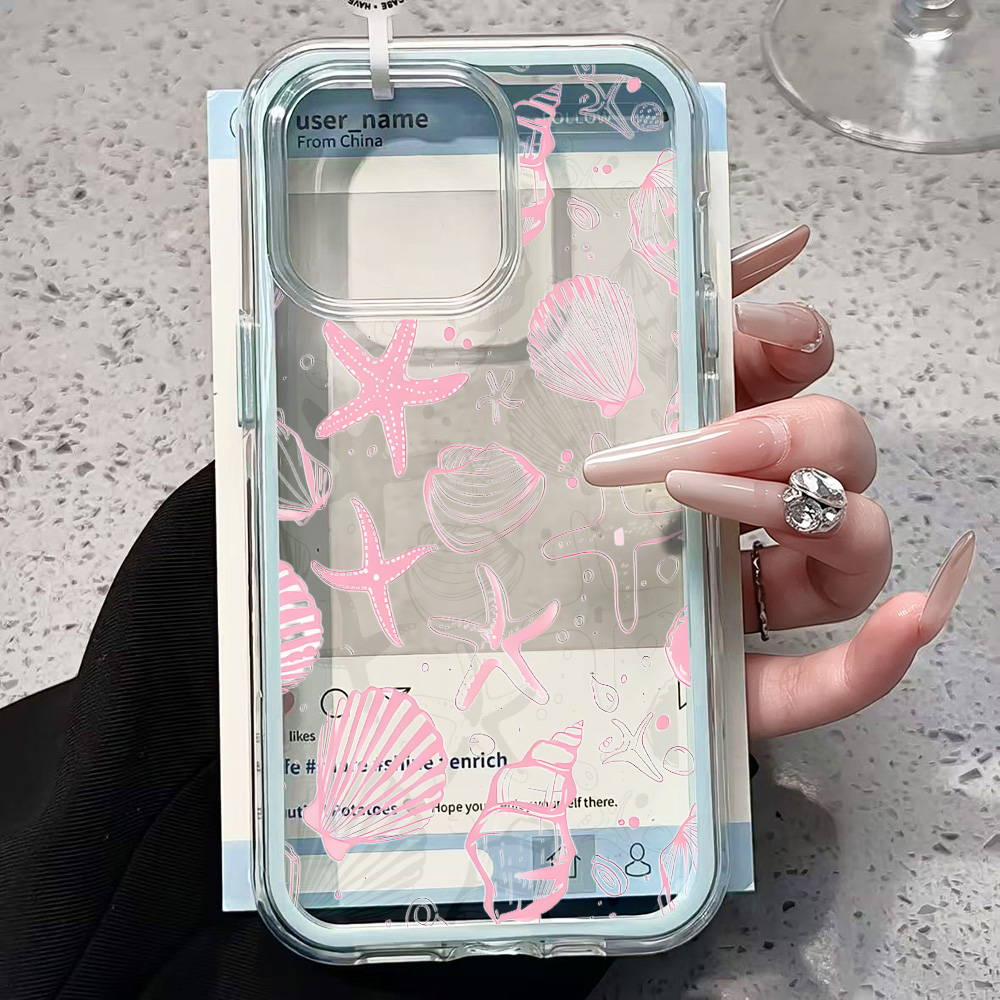 Summer Pink Seashell Clear Pho - Phone Cases Durable recensie en prijs