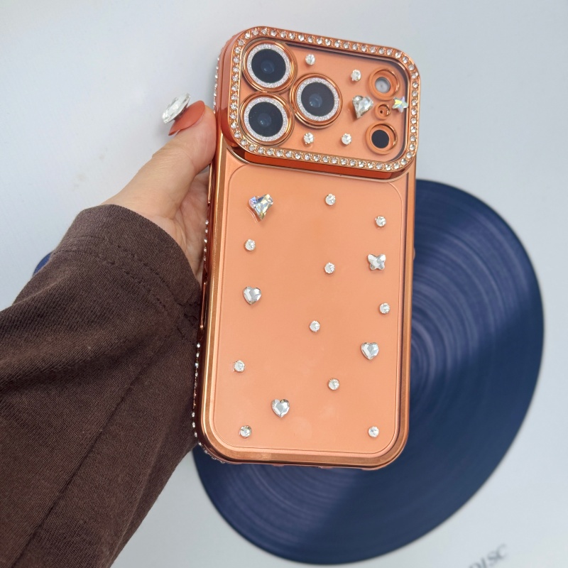 Handmade Jewelled Crystal Plat - Phone Cases Orange recensie en prijs