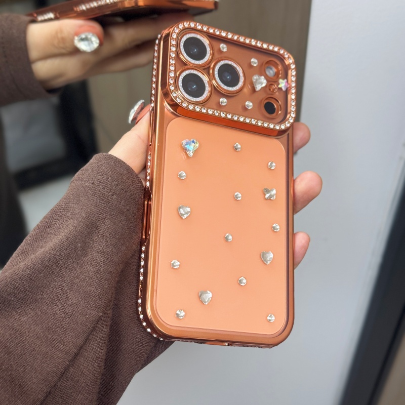 Handmade Jewelled Crystal Plat - Phone Cases Orange recensie en prijs