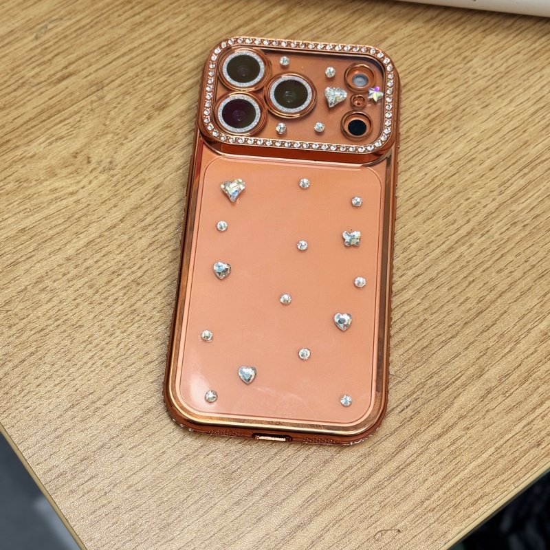 Handmade Jewelled Crystal Plat - Phone Cases Orange recensie en prijs