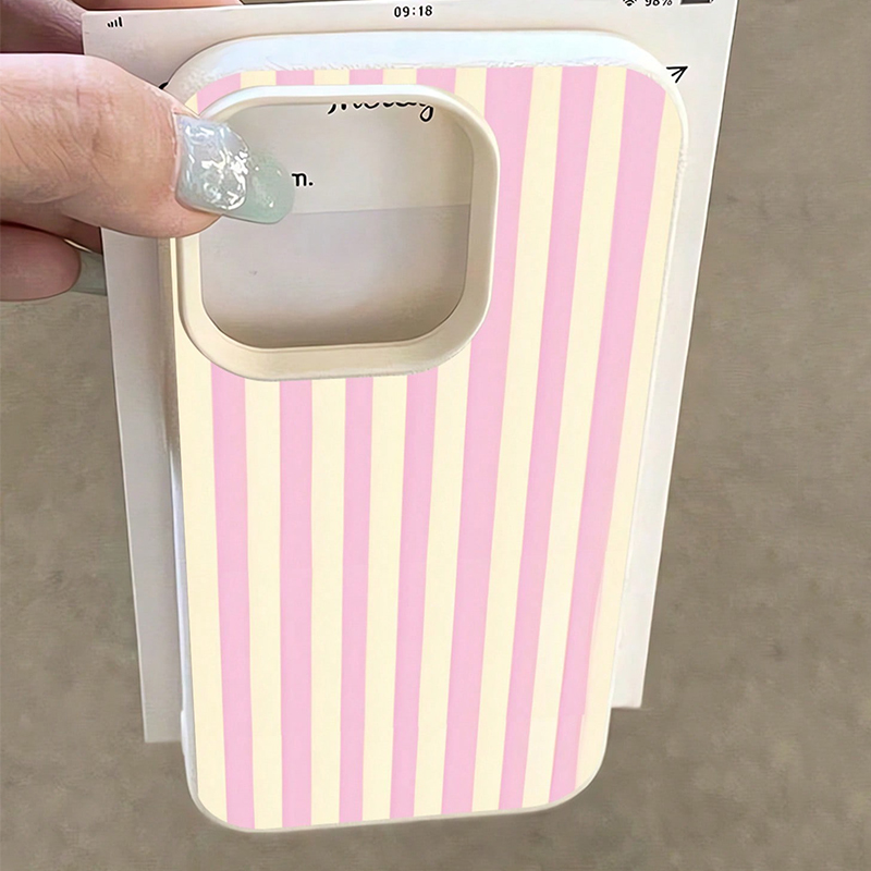 Simple Pink Vertical Striped L - Phone Cases Orange recensie en prijs